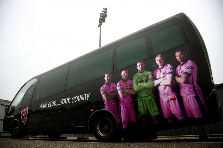 Wexford Youths FC team bus